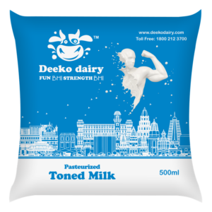 Toned Milk 500ml 3D PNG